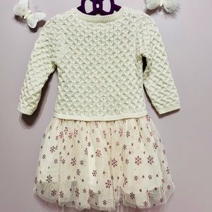 Hatley Metallic Snowflake Tulle Dress